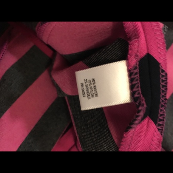 Banana Republic Pink and Navy Flounce dress EUC - Picture 7 of 7